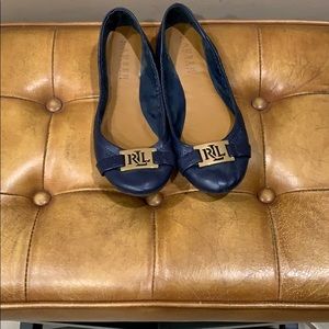 Ralph Lauren navy flats